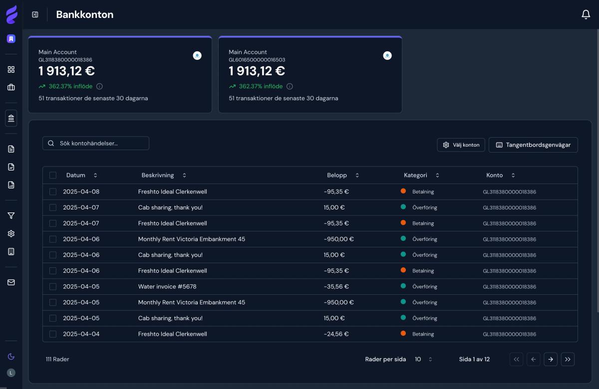 Bank integration preview