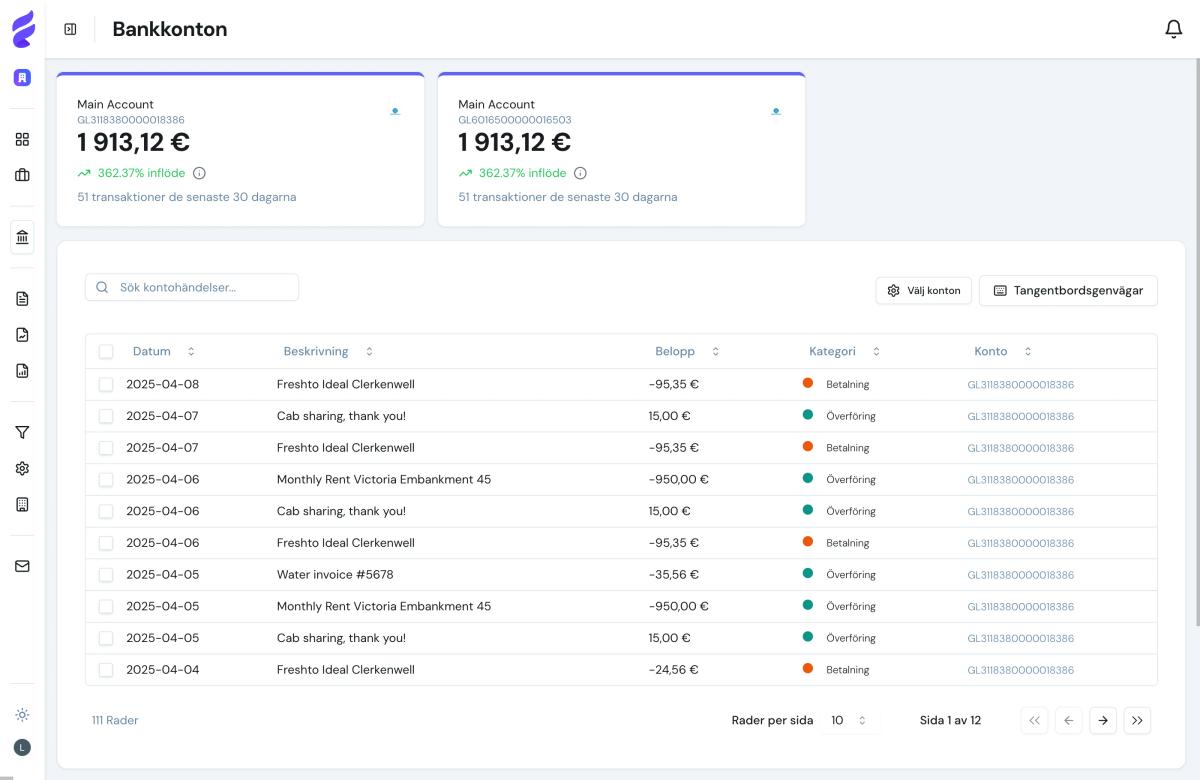 Bank integration preview